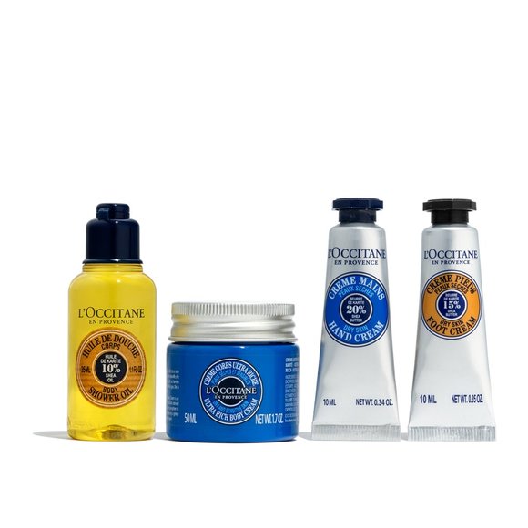 L'Occitane Shea Butter Travel Set X 4 NIB - Picture 1 of 8